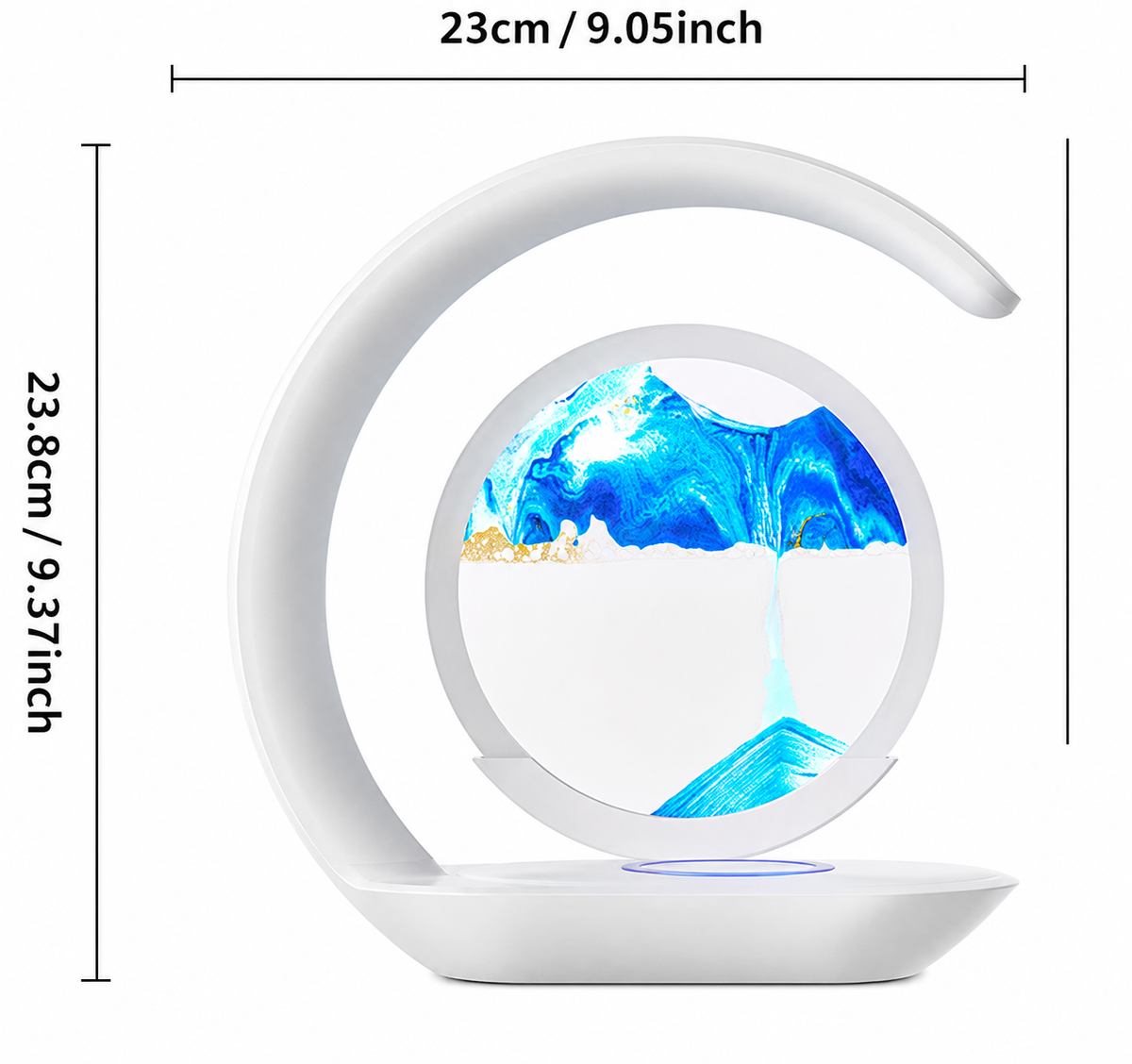 Dynamic Sand Wireless Charging Lamp